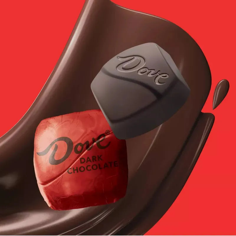 Dove Dark Chocolate Squares: 28-Piece Bag