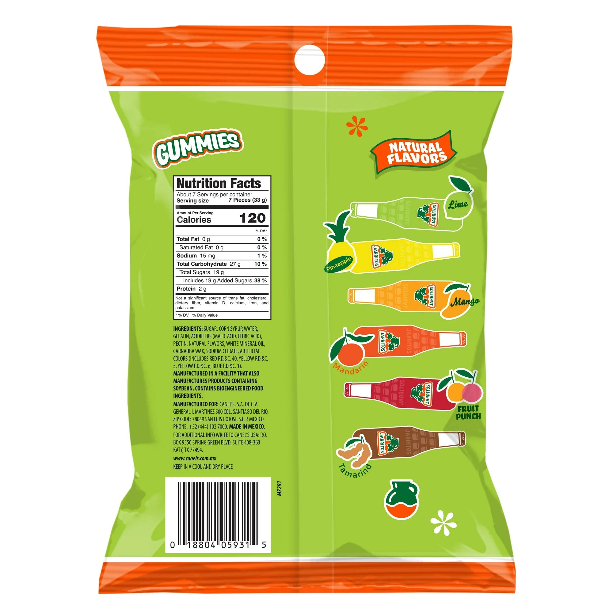 Canel's Jarritos Mix Flavors Gummies: 8-Ounce Bag