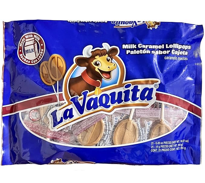 Canel's La Vaquita Milk Caramel Lollipops: 21-Piece Bag