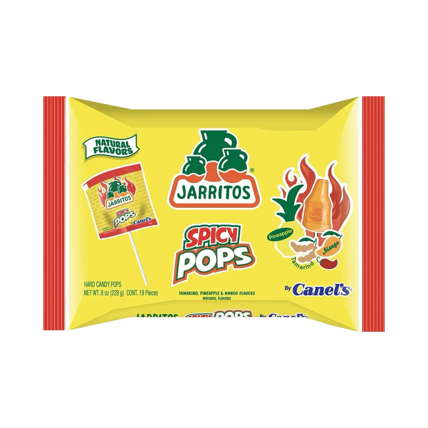 Canel's Jarritos Spicy Mix Flavors Lollipops: 19-Piece Bag