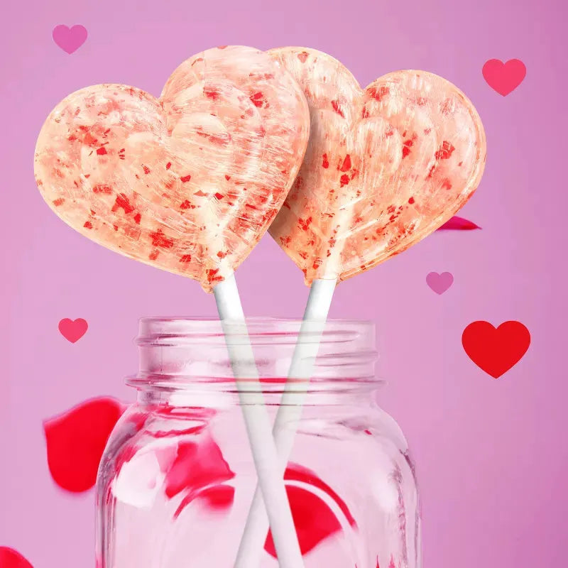 Brach's Valentine's Strawberry Cupcake Glitter Lollipops: 30-Piece Bag