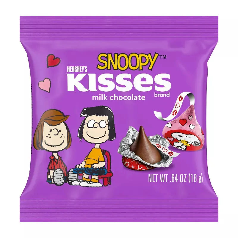 Hershey's Kisses Valentine's Day Milk Chocolate Snoopy & Friends Friendship Exchange: 32-Piece Bag