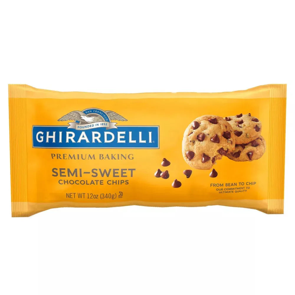 Ghirardelli Premium Baking Semi-Sweet Chocolate Chips: 12-Ounce Bag