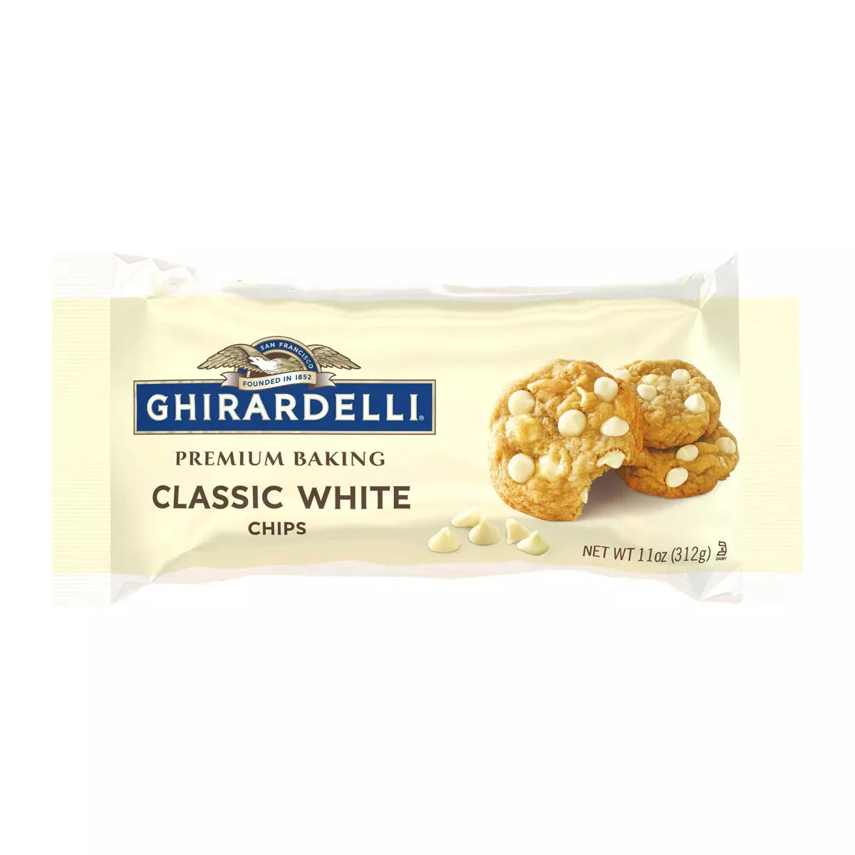 Ghirardelli Premium Baking Classic White Chips: 11-Ounce Bag