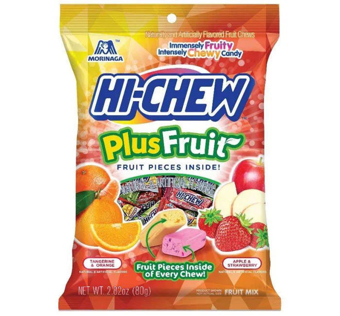 Hi-Chew Fruit Chews Candy Packs - Plus Fruit: 6-Piece Case