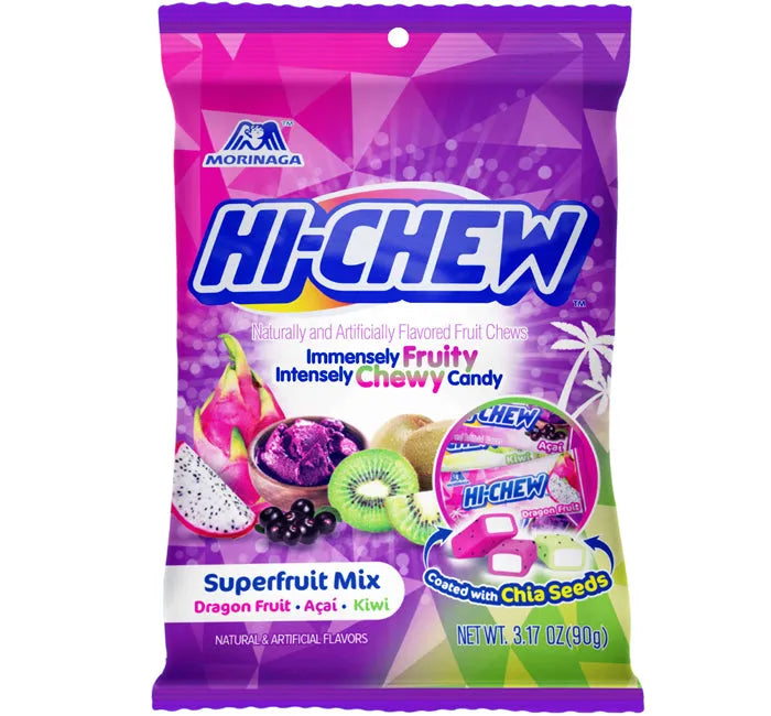 Hi-Chew Fruit Chews Candy Packs - Superfruit Mix: 6-Piece Case