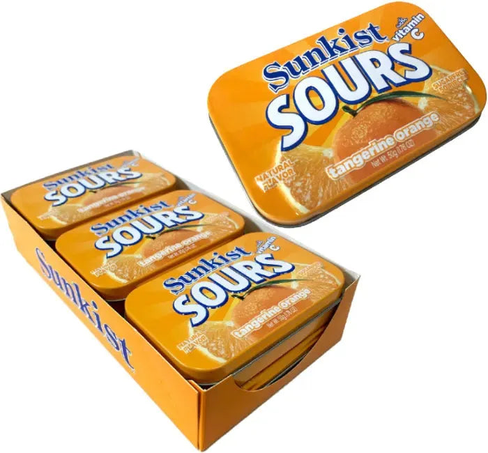 Sunkist Sours Sugar Free Tangerine Orange: 6-Piece Box