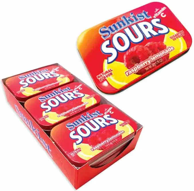 Sunkist Sours Sugar Free Raspberry Lemonade: 6-Piece Box