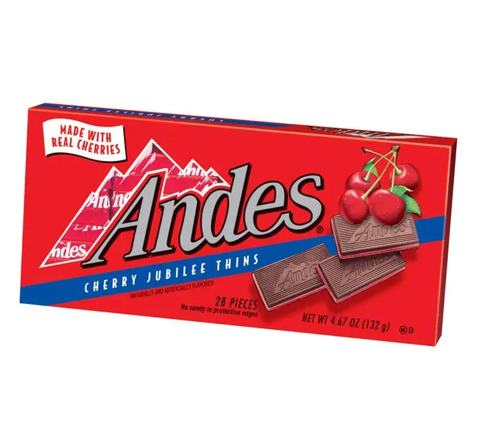 Andes Mints Cherry Jubilee Chocolates: 12-Piece Case