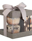 Plastic Gift Boxes Gray 4X4X4" 6 Pack Bakery Boxes With Base Lid & Ribbon