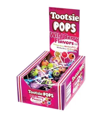 Tootsie Pops - Wild Berry Flavors Assortment: 100-Piece Box