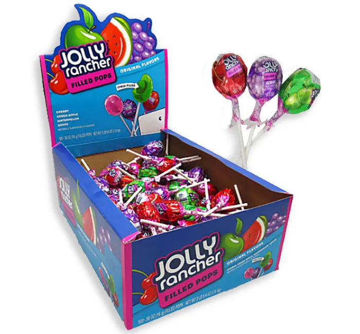 Jolly Rancher Chew Lollipops: 100-Piece Box