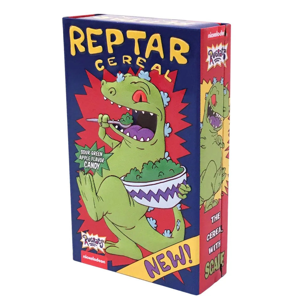 Rugrats Reptar Cereal Sour Apple Candy Tins: 12-Piece Display