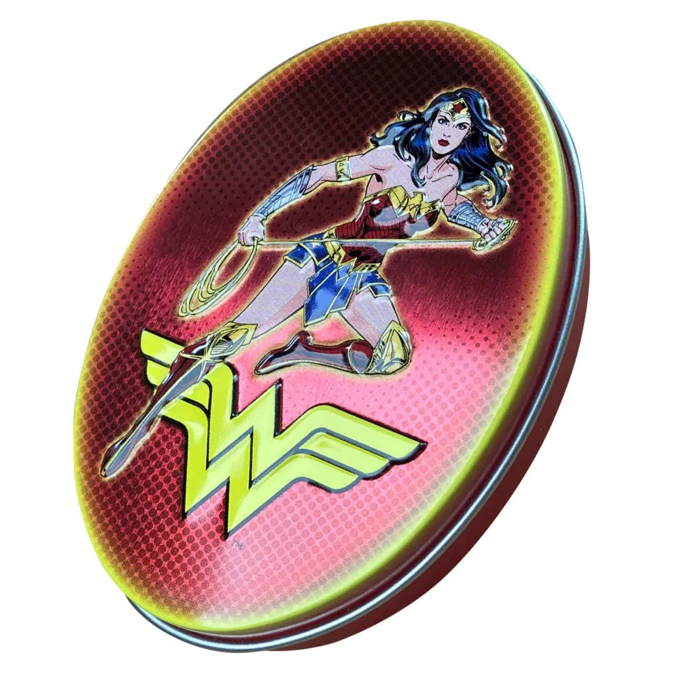 DC Comic Wonder Woman Gold Sour Candy Tin: 12-Piece Display