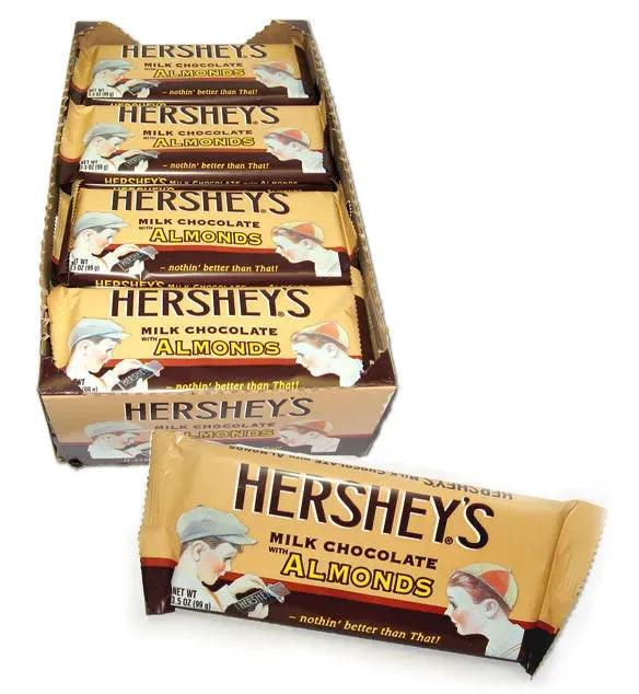 Hershey's Nostalgia Milk Chocolate with Almonds Bar: 24-Piece Box