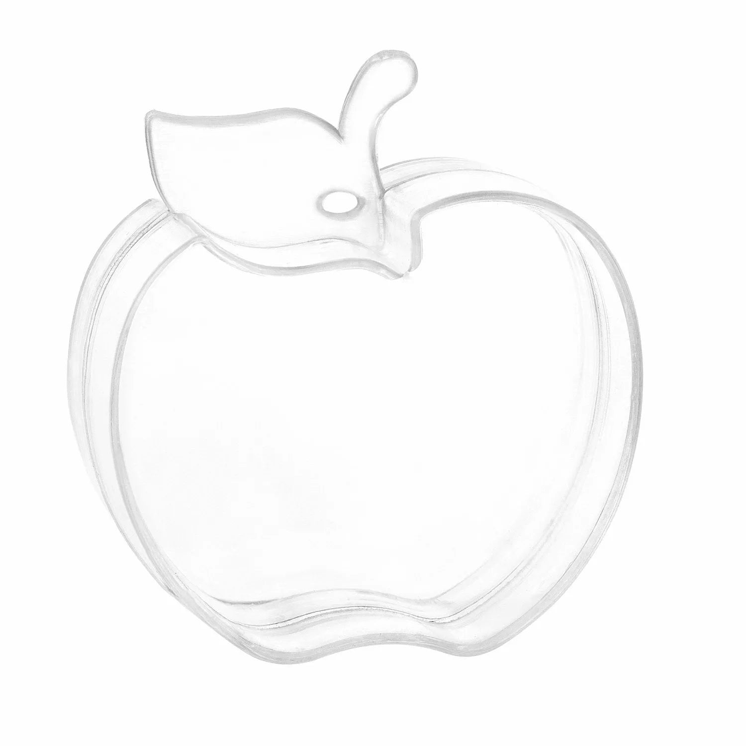 Apple Shaped Acrylic Candy Boxes 24 Pack 2.95"X2.28"X1.02"