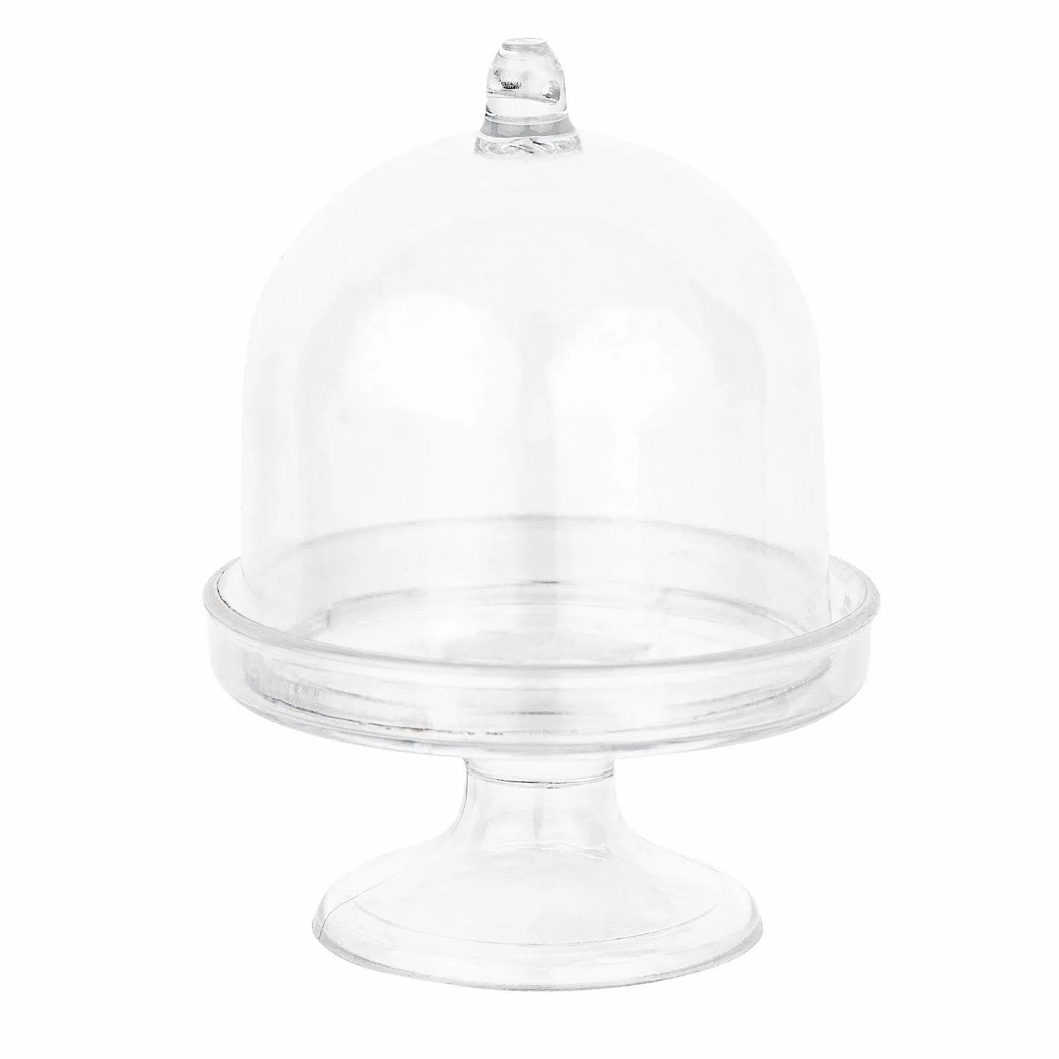 Mini Cake Dome Shaped Acrylic Candy Boxes 16 Pack 2.75"X3.93"