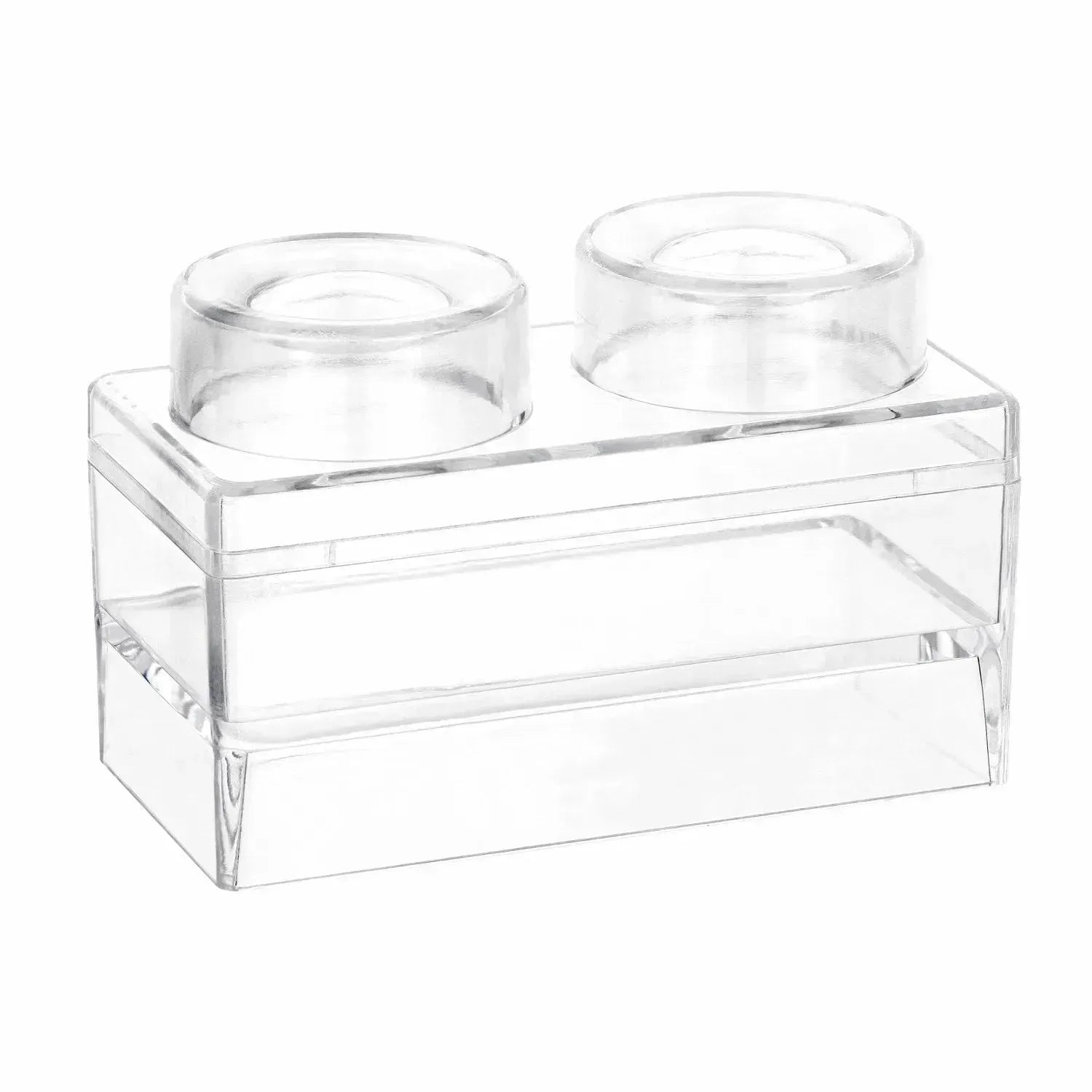 Block Toy Shaped Acrylic Candy Boxes 16 Pack 3.74"X1.96"X2.36"