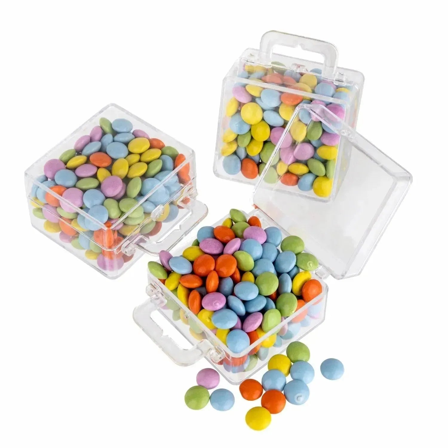 Suitcase Shaped Acrylic Candy Boxes 24 Pack 2.55"X1.96"X1.18"