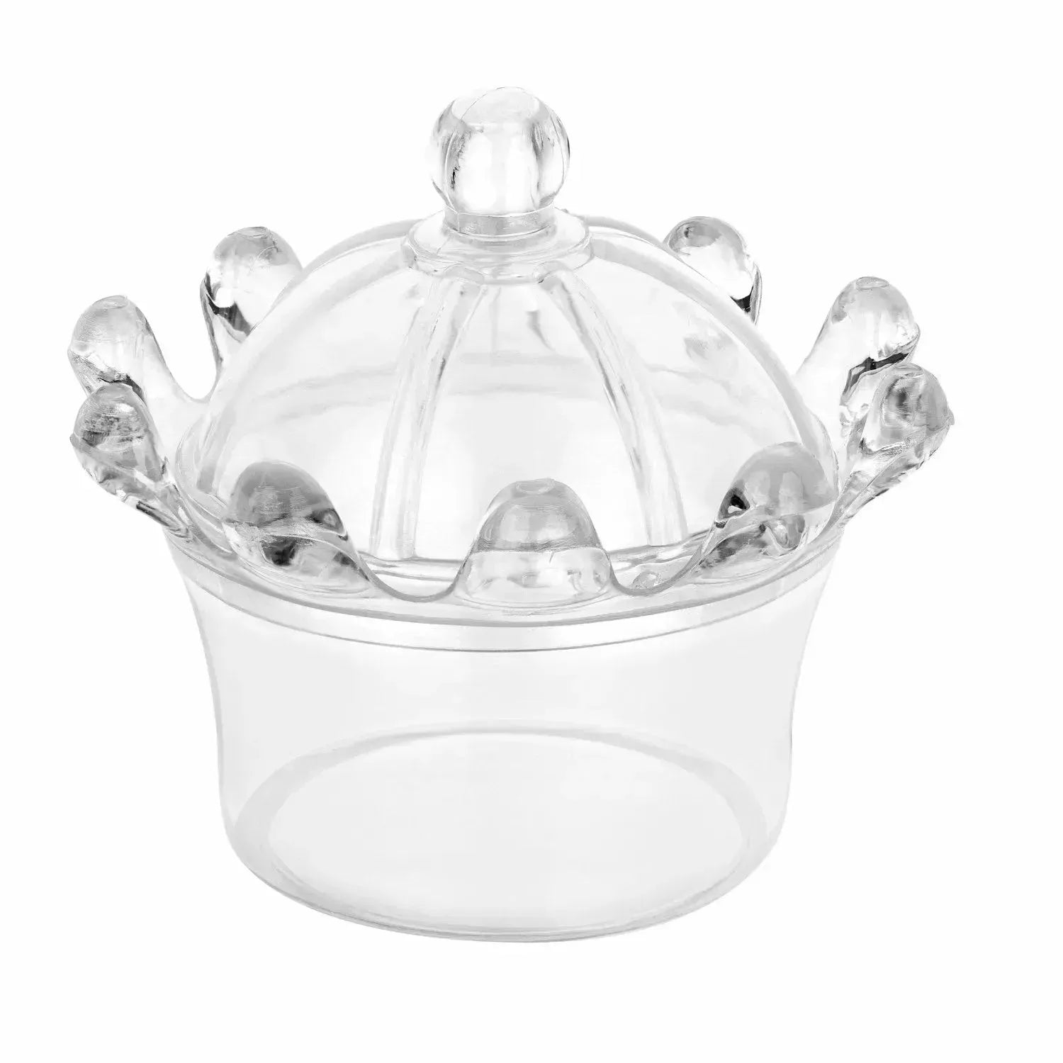 Crown Shaped Acrylic Candy Boxes 16 Pack 2.95"X2.75"