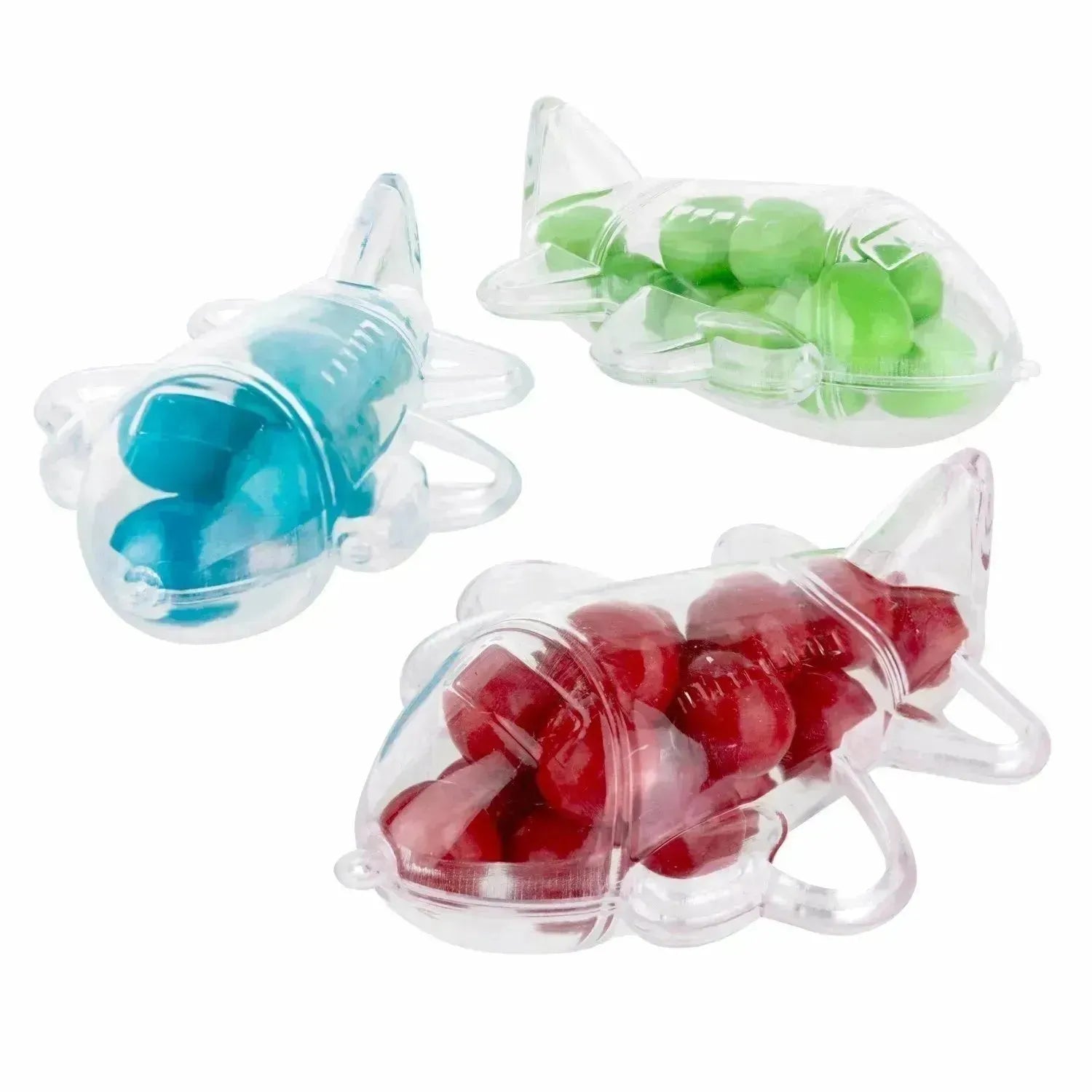 Airplane Shaped Acrylic Candy Boxes: 24-Piece Box