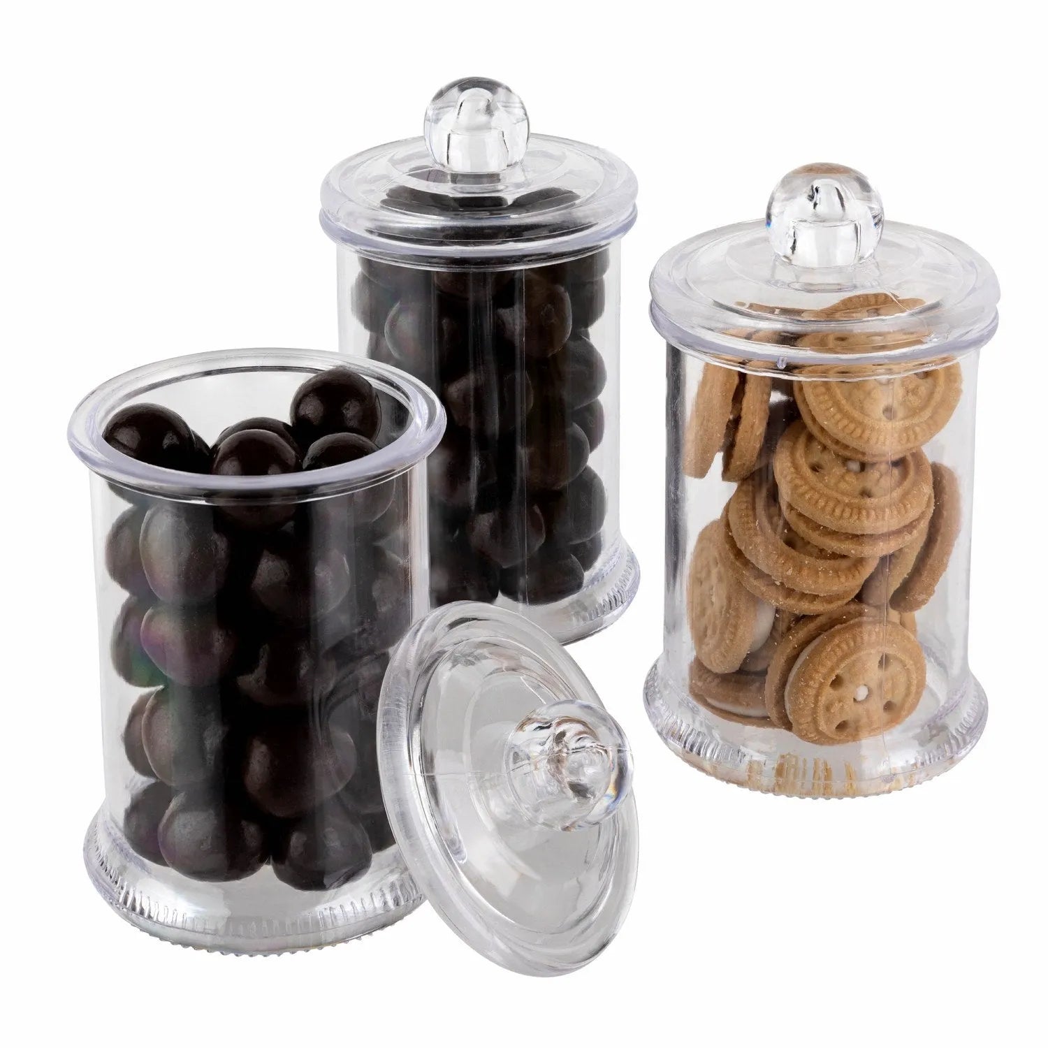 Cookie Jar Shaped Acrylic Candy Boxes 16 Pack 1.96"X3.14"