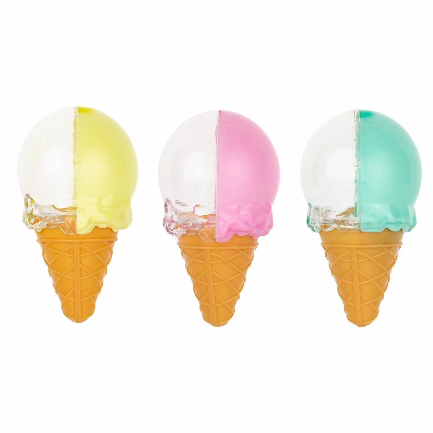 Ice Cream Shaped Acrylic Candy Boxes 24 Pack 2.36"X4.33"