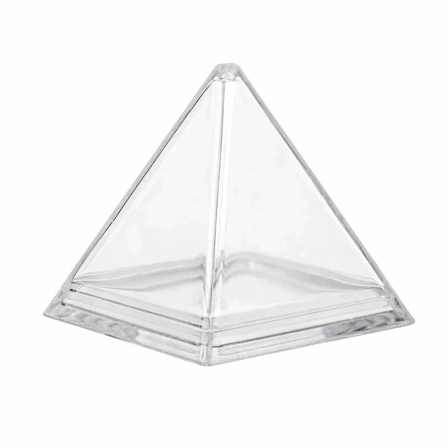 Pyramid Triangle Shaped Acrylic Candy Boxes 16 Pack 2.44"X2.44"X2.63"