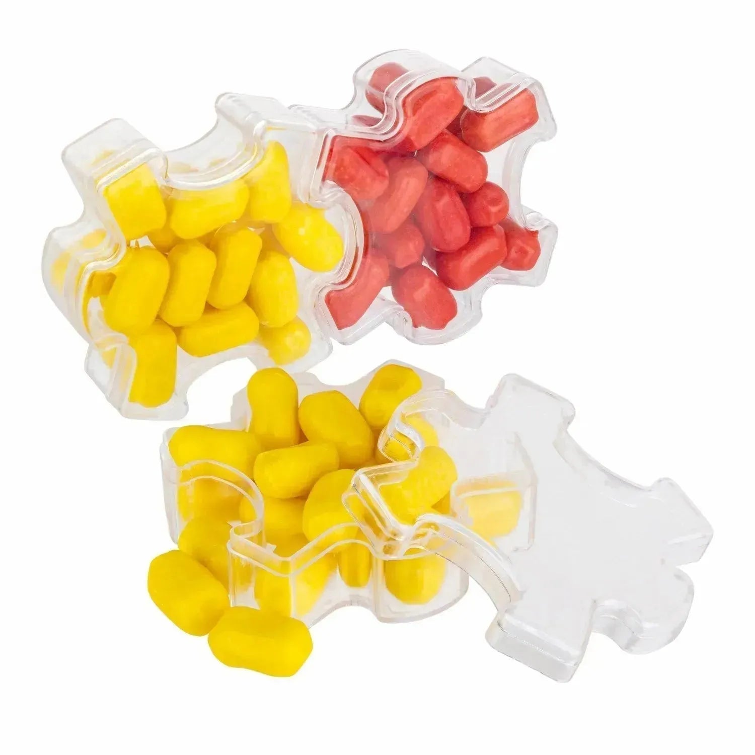 Hammont Puzzle Shaped Acrylic Candy Boxes 24 Pack 3.34"X0.98"