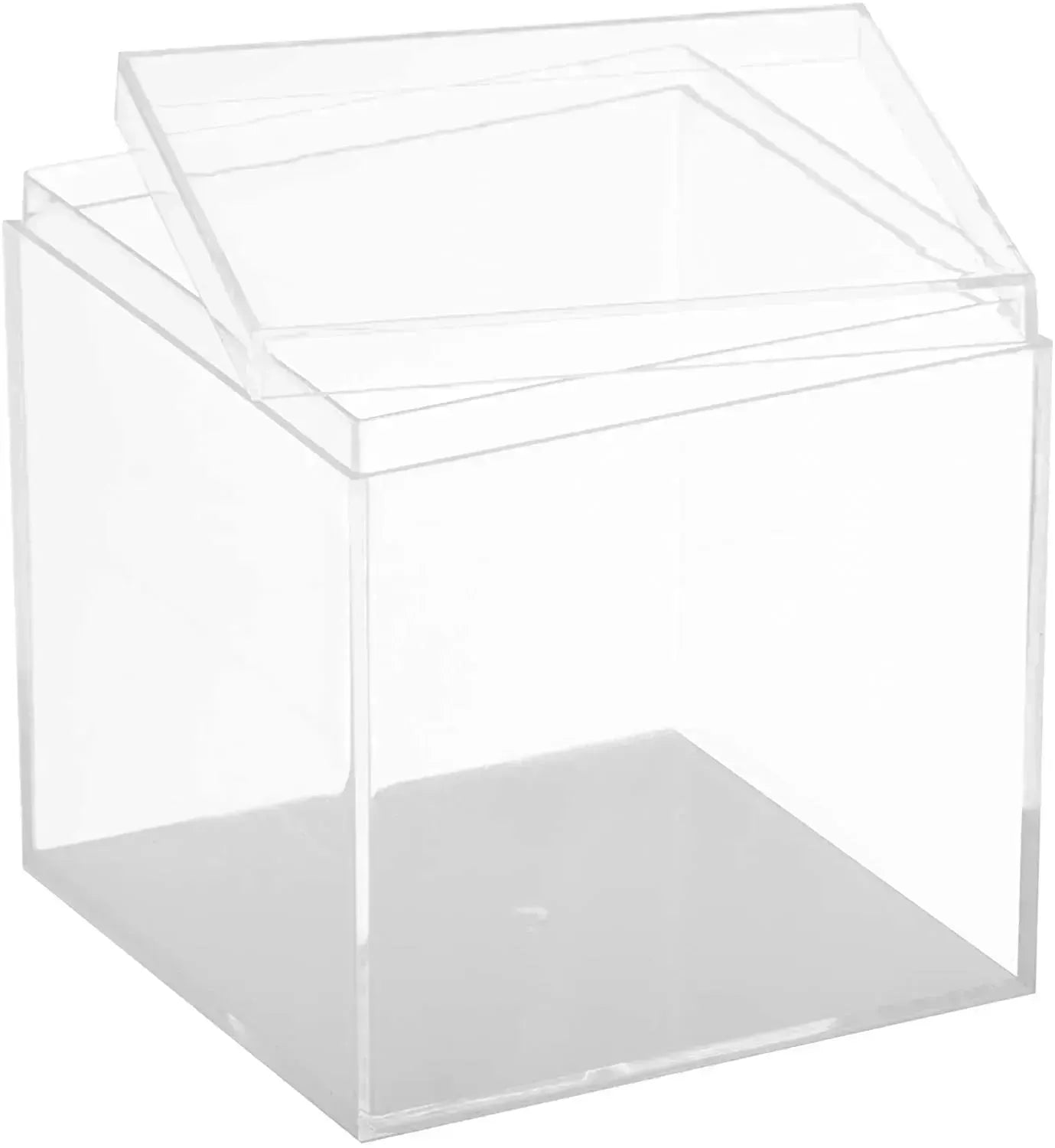 Clear Acrylic Boxes 3x3x3 8 Pack