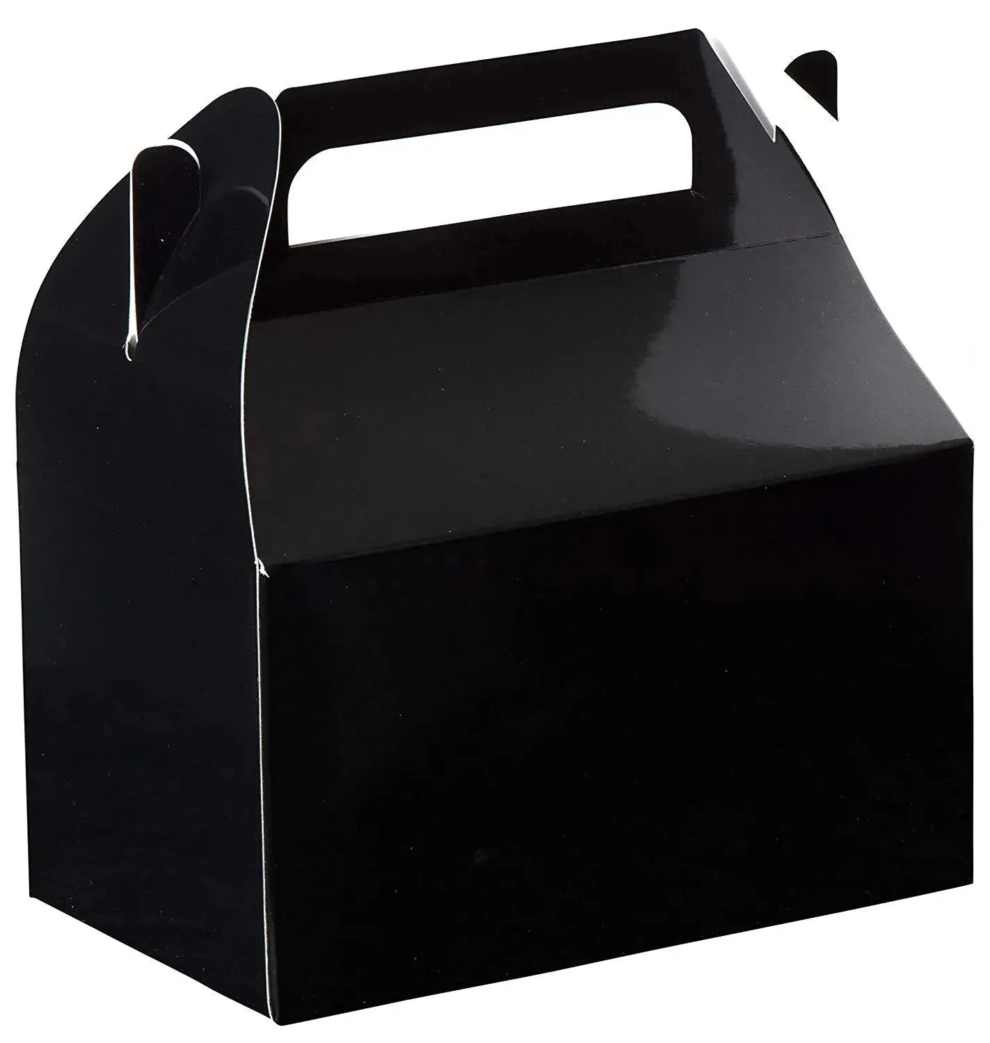 Black Party Favors Paper Treat Boxes 20 Pack 6.25" X 3.75" X 3.5"