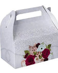 Paper Treat Boxes Bridal 6.25" X 3.75" X 3.5" 20 Pack