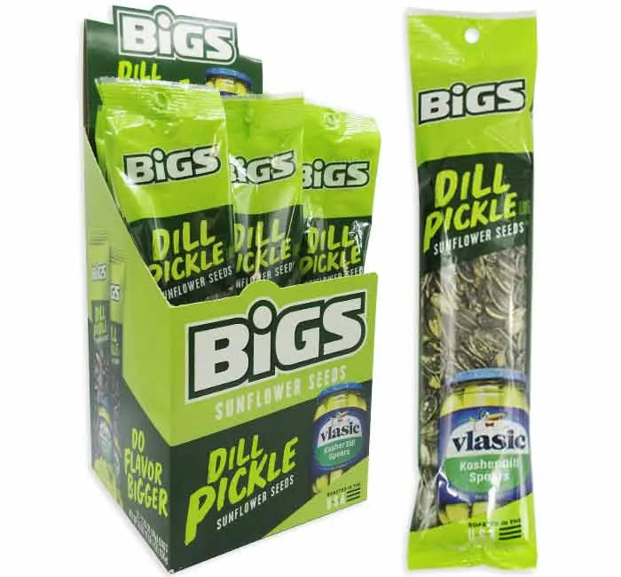 Bigs Dill Pickle Sunflower Seeds: 12-Piece Box