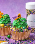 Sprinkle Pop Mardi Gras Party Asst. Pressed Sugar Decorations