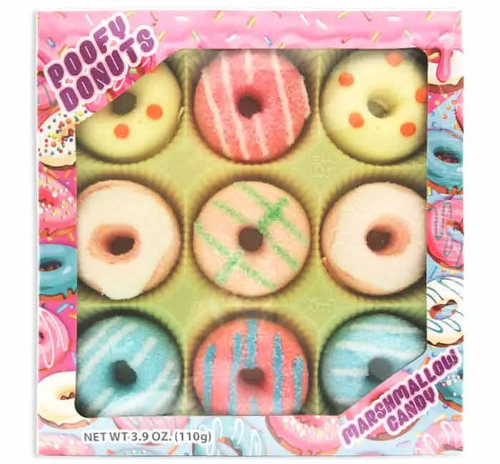 Poofy Donuts Marshmallow Candy: 24-Piece Case