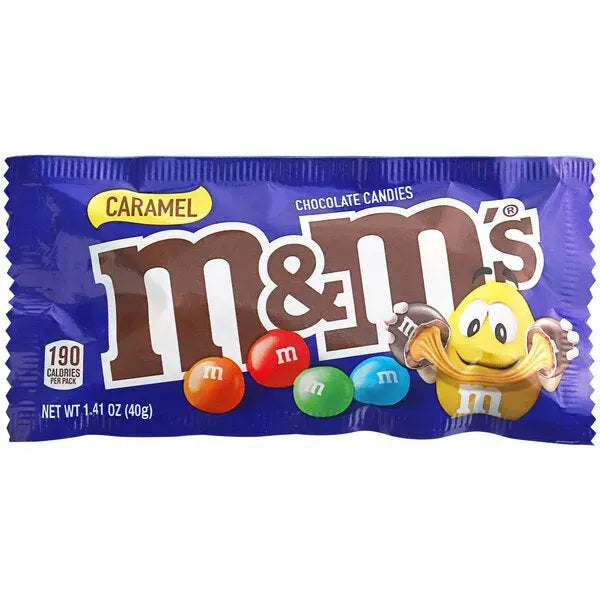 Caramel M&M's Candy: 24-Piece Display