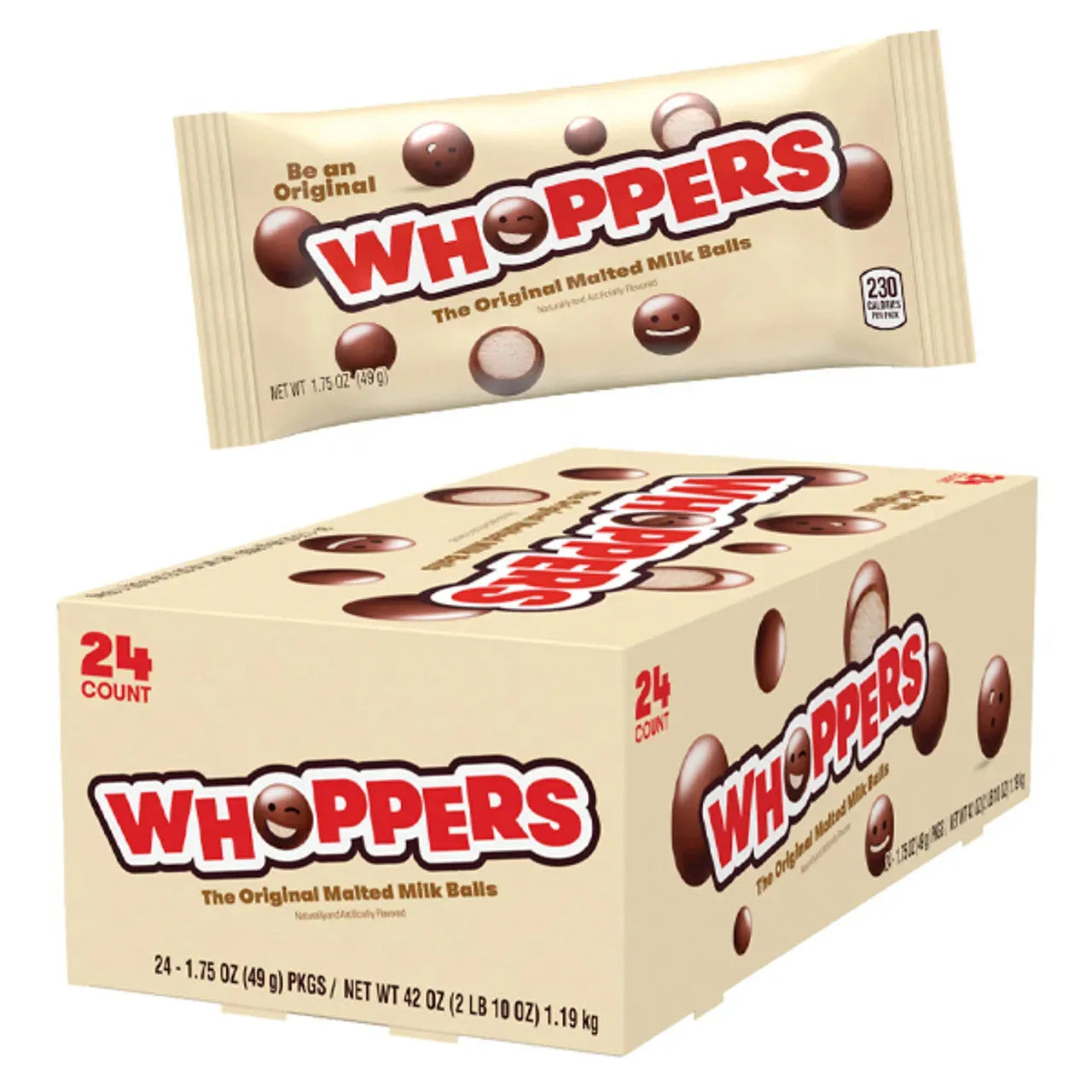 Whoppers Malted Milk Balls Packs: 24-Piece Display