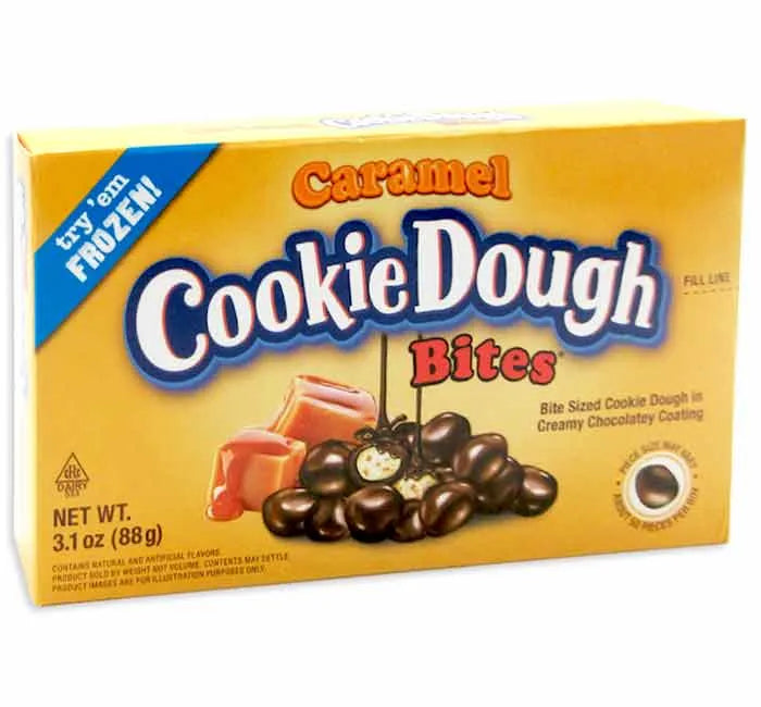 Caramel Cookie Dough Bites Theater Size Packs: 12-Piece Box