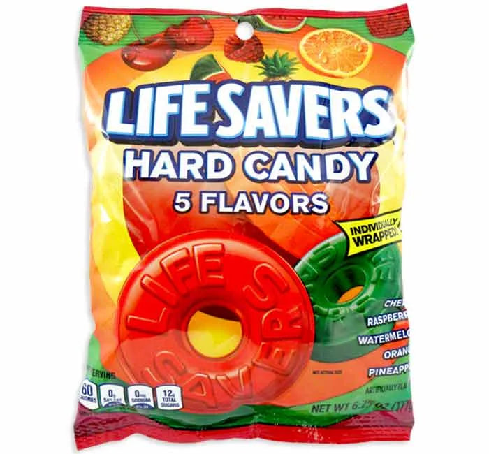 LifeSavers Hard Candy Singles - 5 Flavors: 4.5LB Case