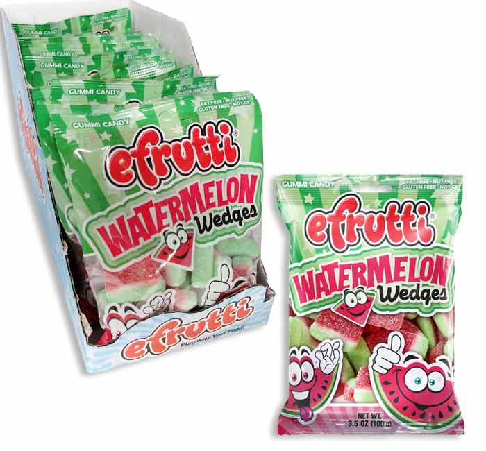 Efrutti Watermelon Wedges Gummy: 12-Piece Case