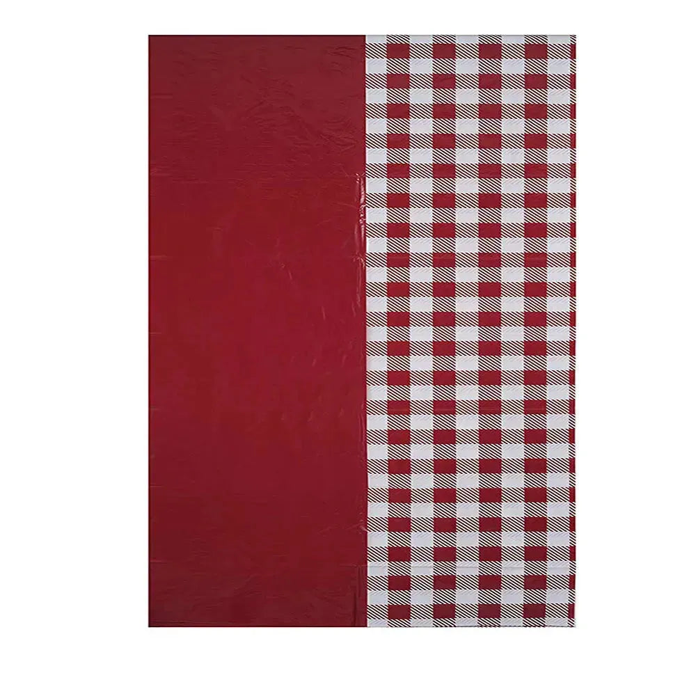 Red and White Checkered Tablecloths 8 Pack