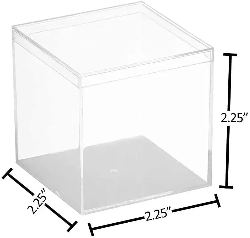 Clear Acrylic Boxes 2.25x2.25x2.25 12 Pack