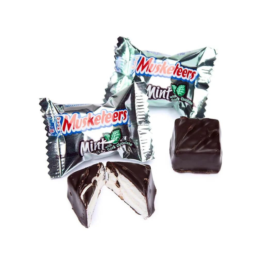 3 Musketeers Mint Dark Chocolate Minis Candy: 10-Ounce Bag