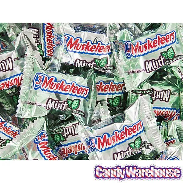 3 Musketeers Mint Dark Chocolate Minis Candy: 10-Ounce Bag