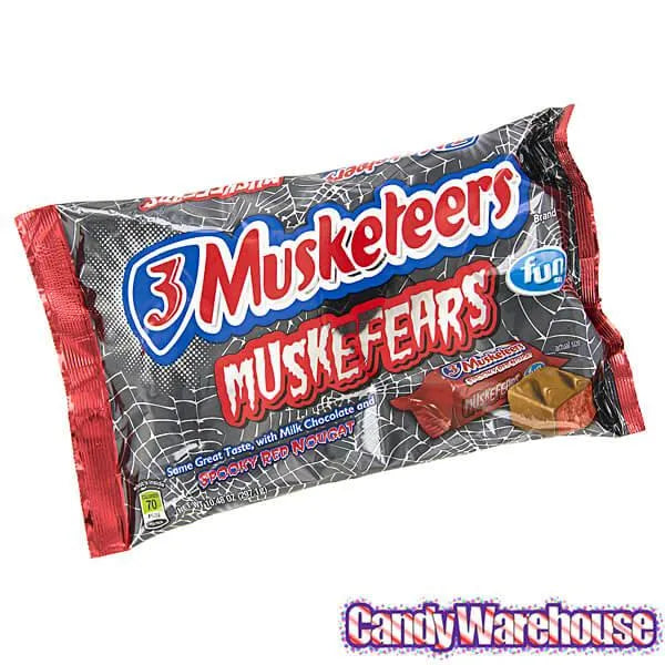 3 Musketeers Muskefears Fun Size Candy Bars: 20-Piece Bag