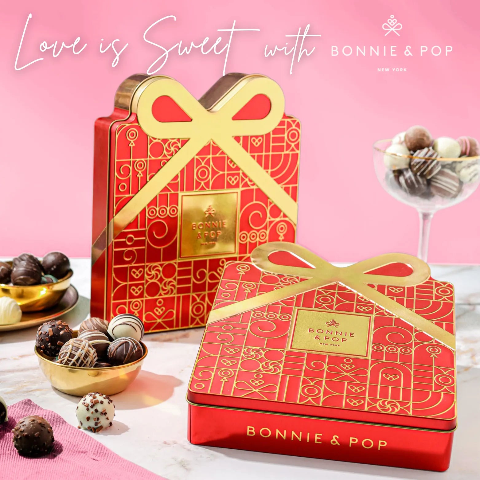 Bonnie and Pop The Gilded Gift box Truffle Collection