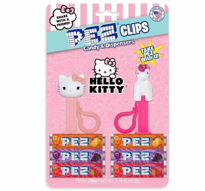 Hello Kitty PEZ Mini PEZ Dispenser Clips : 12-Piece Case