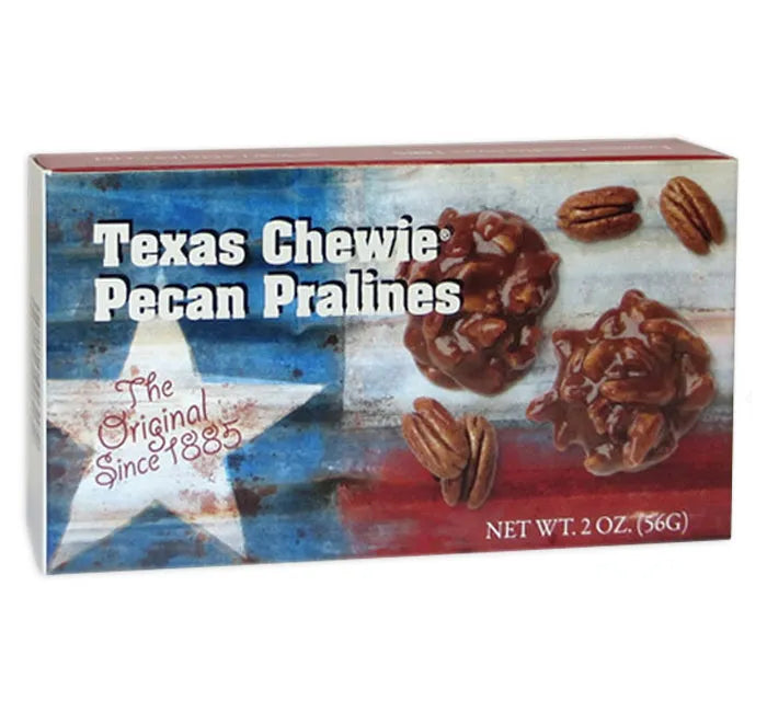 Lammes Texas Chewie Pecan Pralines Mini Flag Gift Box: 48-Piece Case