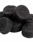 Gustaf's Double Salt Black Licorice Buttons: 3KG Bag