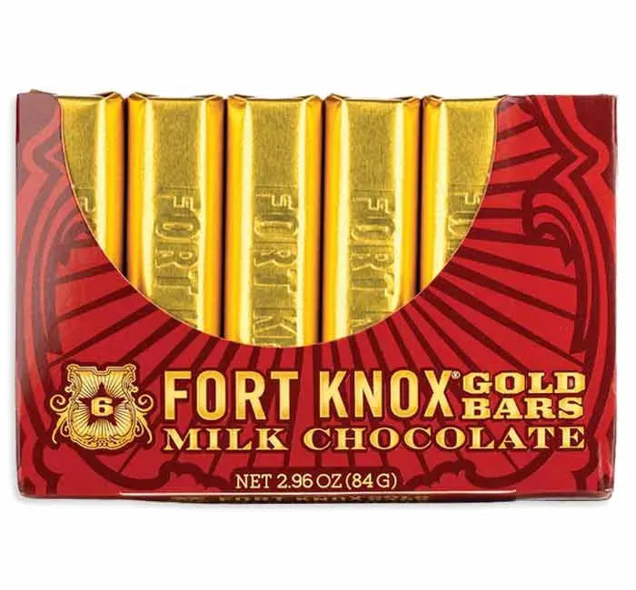 Fort Knox Mini Gold Bars: 12-Piece Box